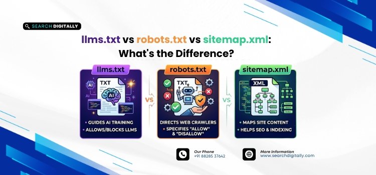 llms.txt vs robots.txt vs sitemap.xml: What's the Difference?